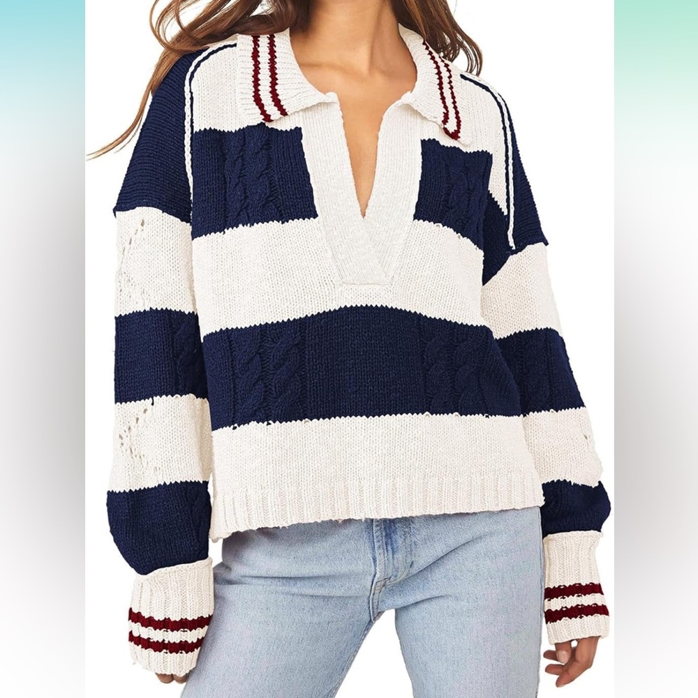 Red, White, & Blue Lightweight Sweater